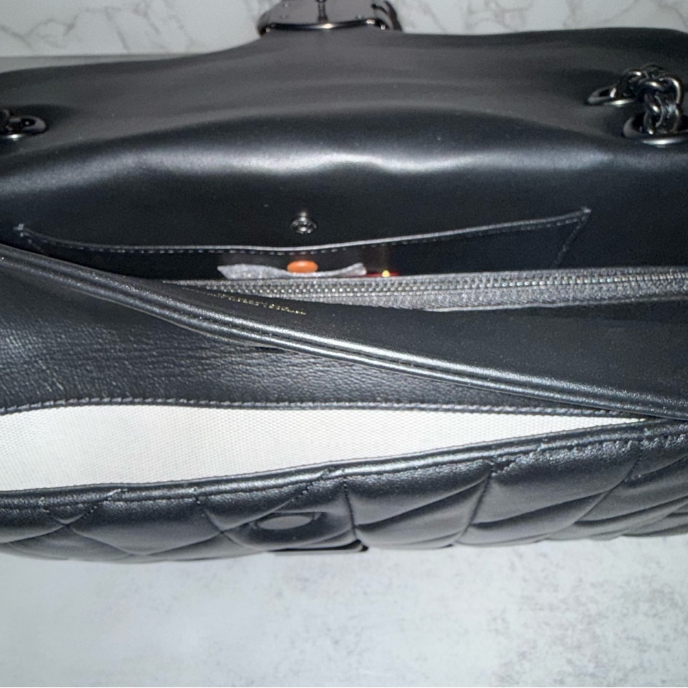 Coach Black Tabby 33 Quilted Nappa Leather Shoulder Bag CP151 - Picture 8 of 16